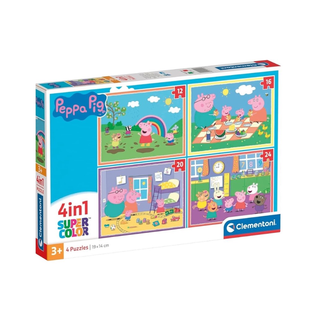Puzzle 4 em 1 - Peppa Pig (CLE21516)