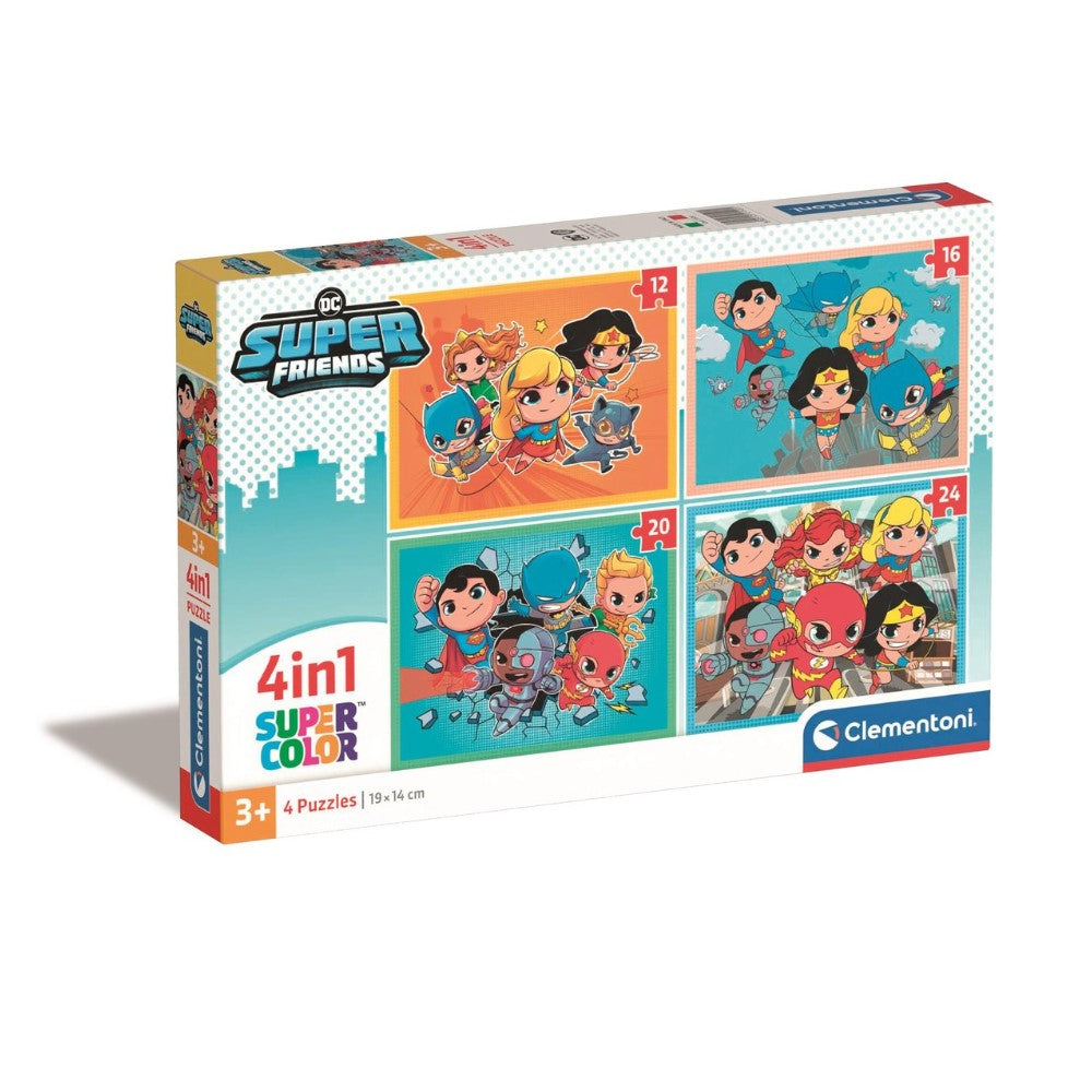 Puzzle 4 em 1 - DC Comics (CLE21520)