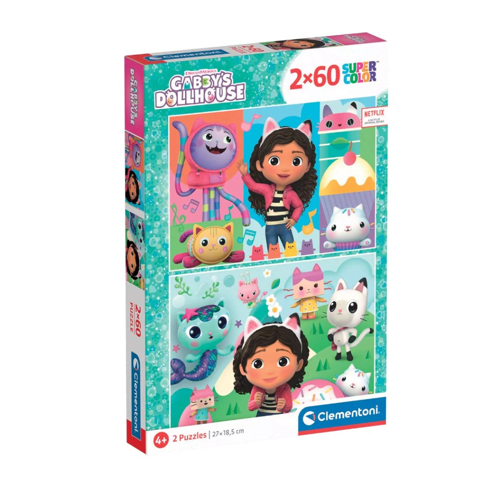Puzzle 2x60 - Gabby´s Dollhouse (CLE24804)