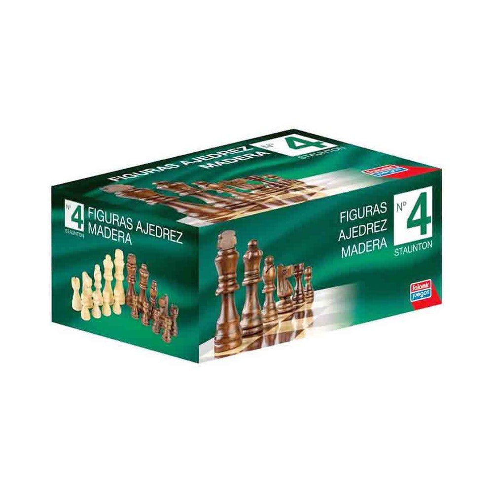 Peças de Xadrez em Madeira Stauton Nº4 (MIR32581)