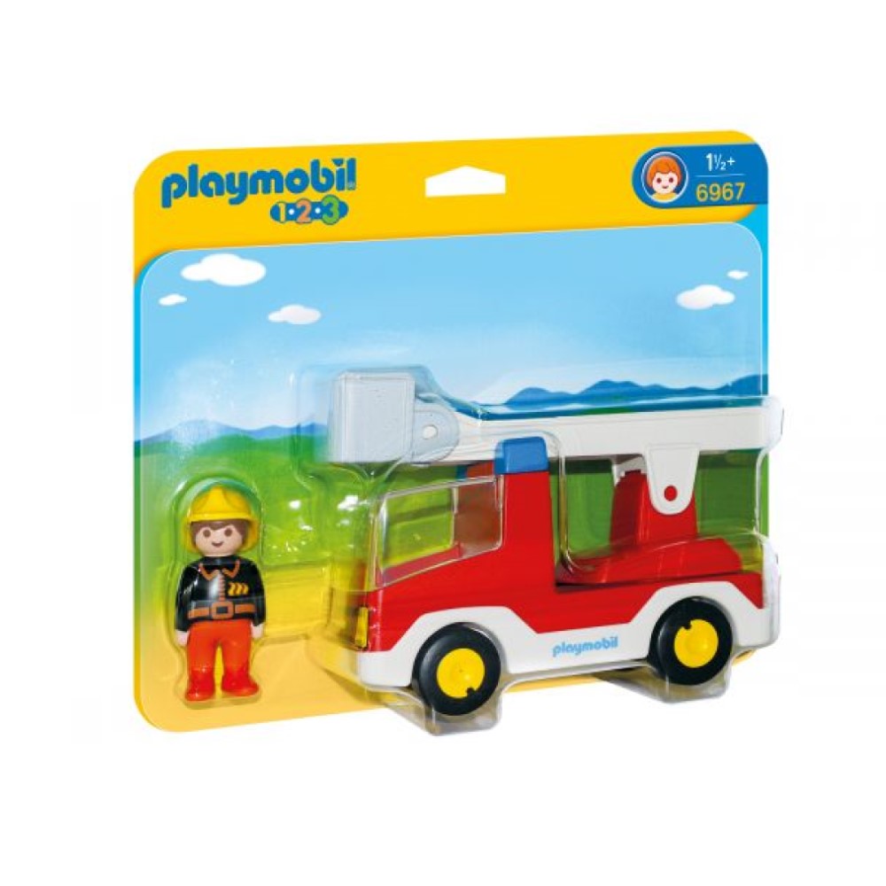 Playmobil - 1.2.3. Carro dos Bombeiros (PL6967)