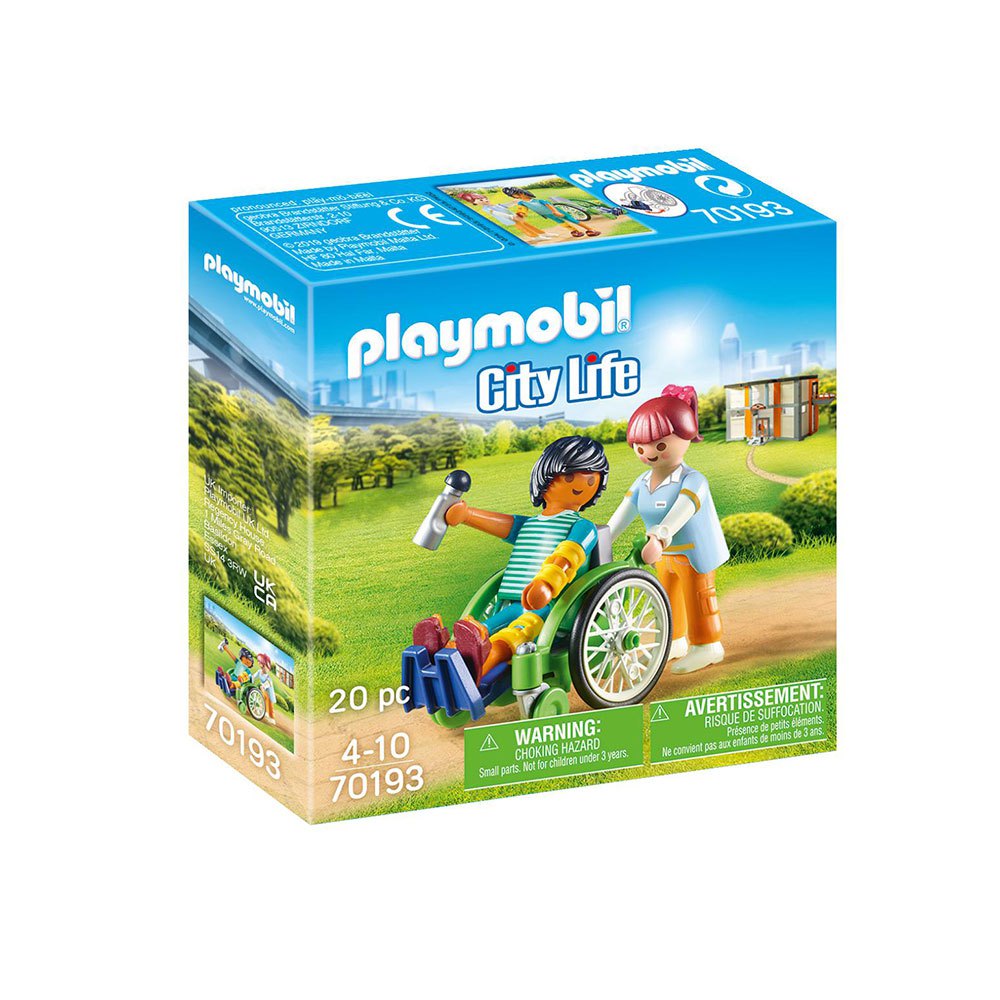 Playmobil - Paciente em cadeira de rodas (PL70193)