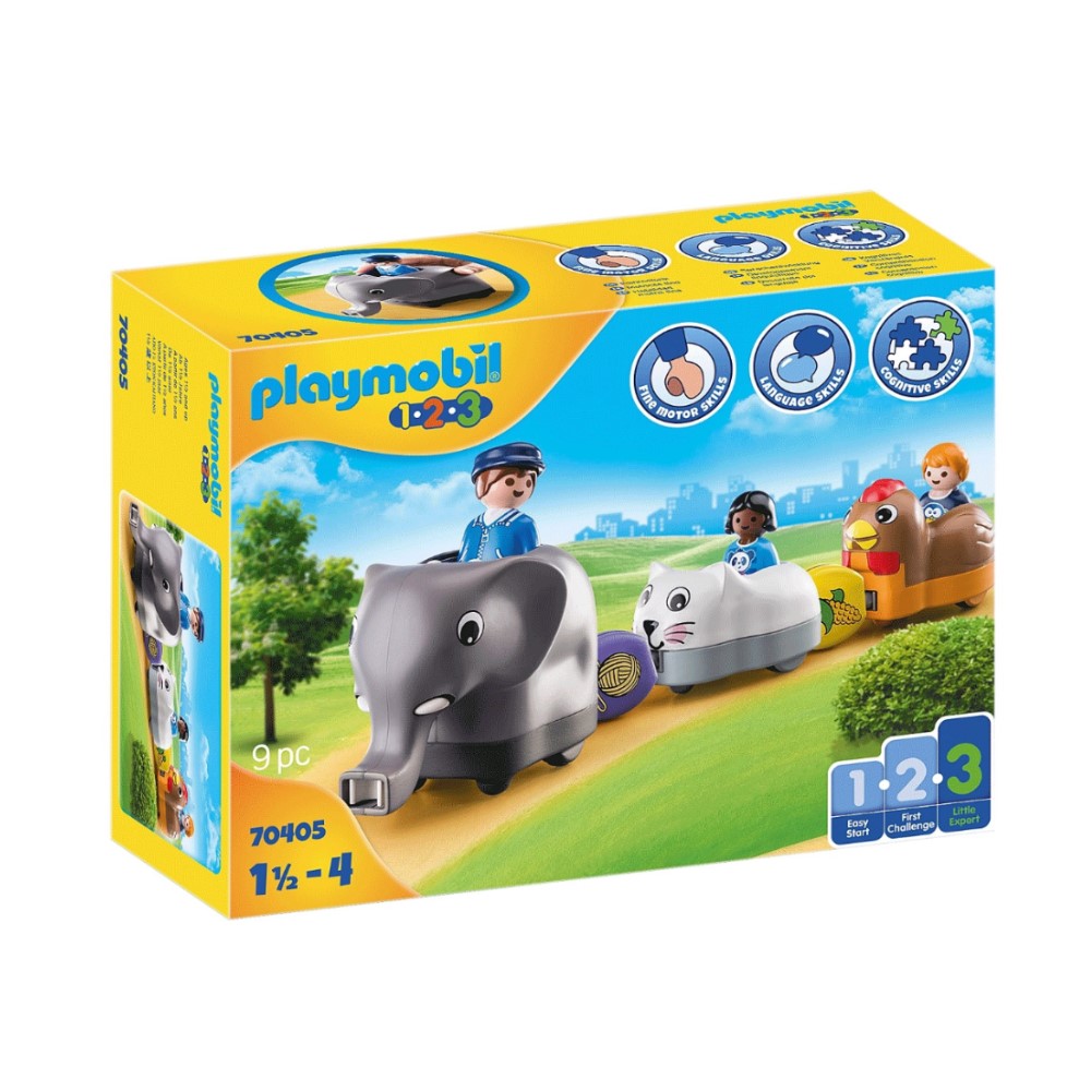Playmobil - 1.2.3. Comboio de Animais (PL70405)
