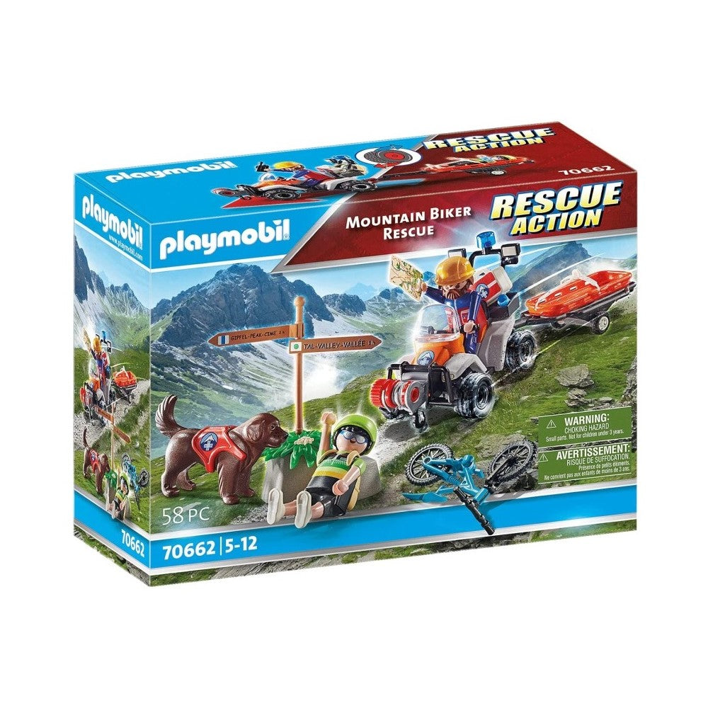 Playmobil - Regaste de ciclista de montanha (PL70662)