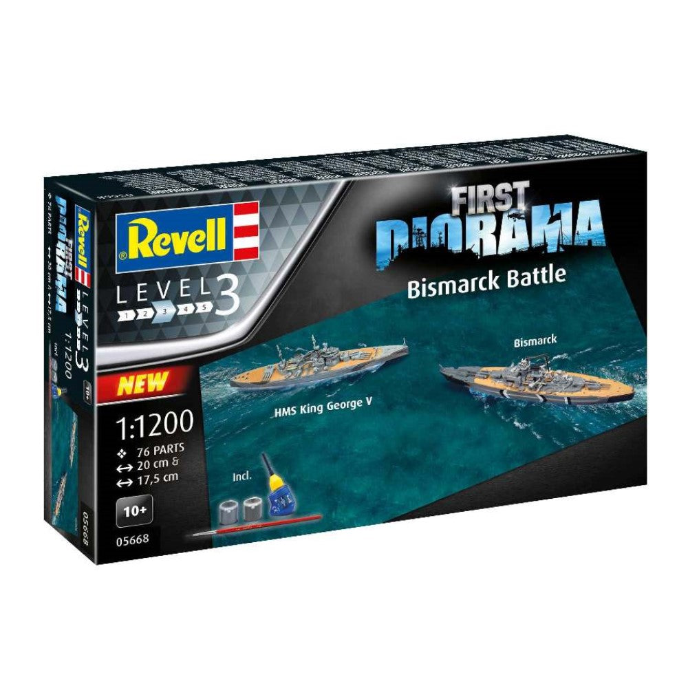 Gift Set - First Diorama Set - Bismarck Battle (REV05668)
