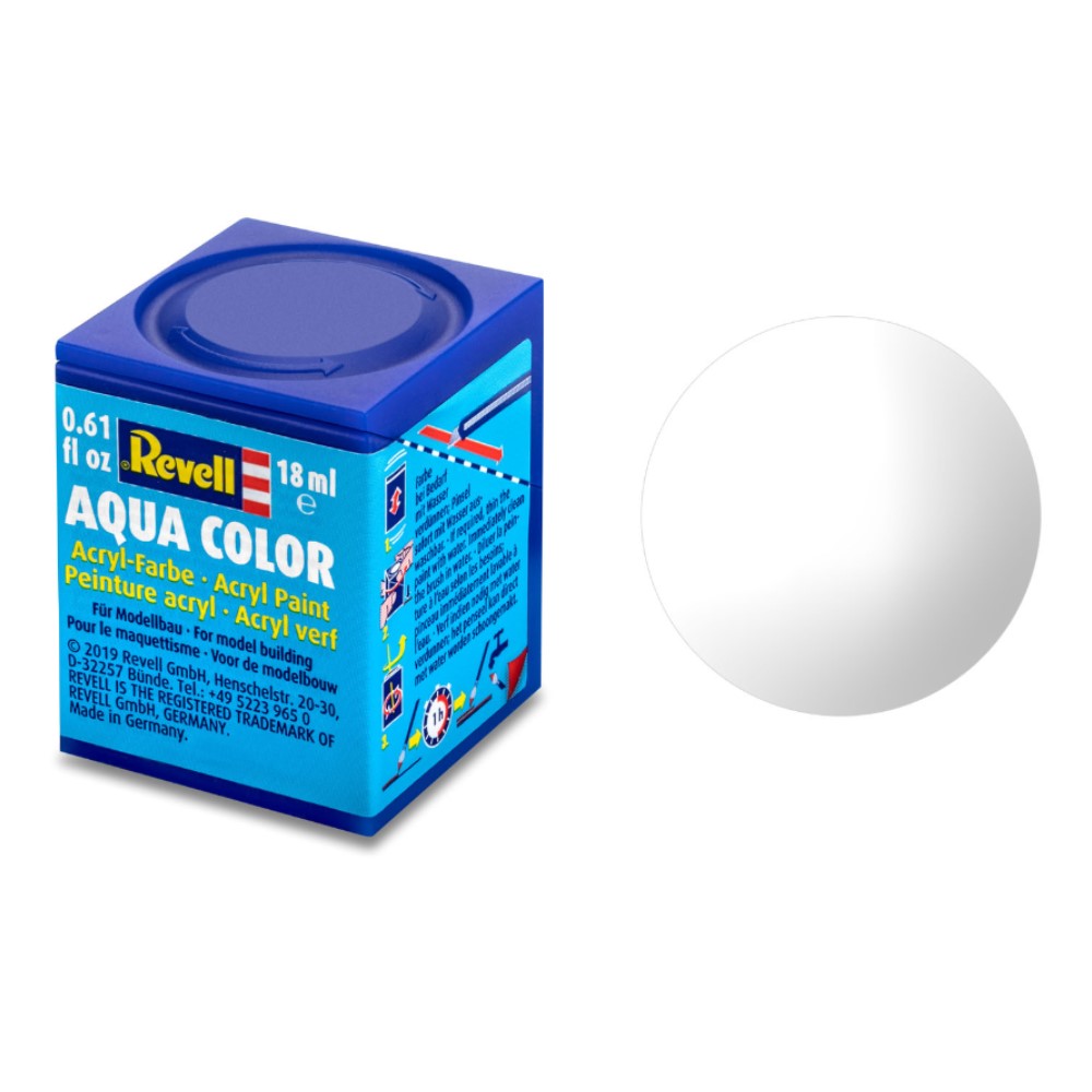 Clear Gloss Aqua Color Acrylic 18mL (01) (REV36101)