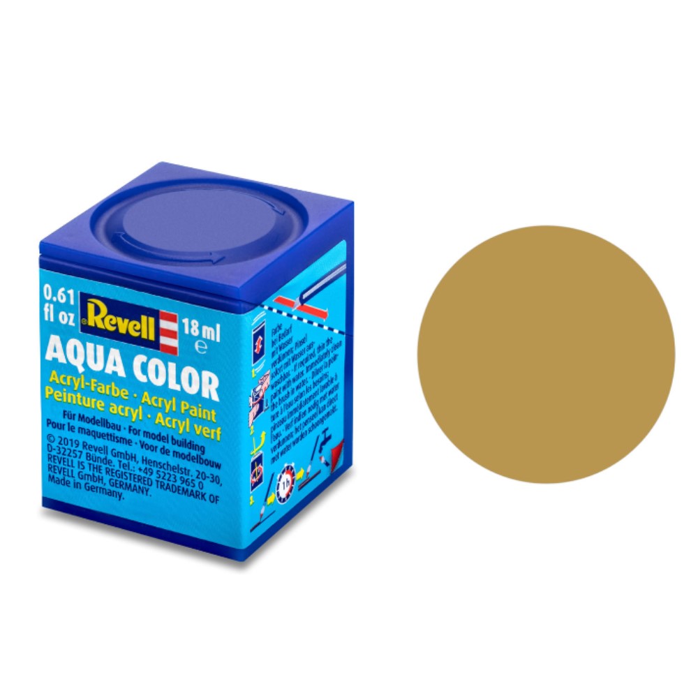 Matt "Sandy Yellow" Aqua Color Acrylic 18mL (1024) (REV36116)