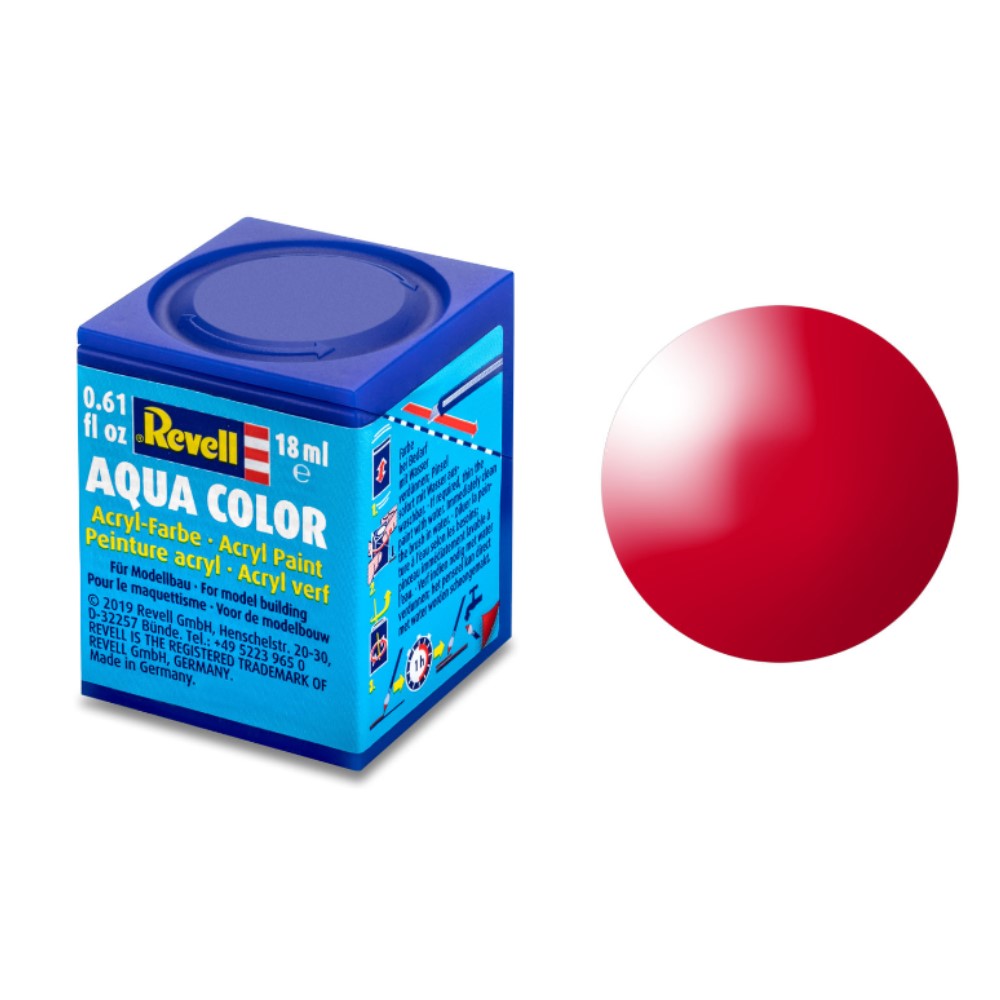 Gloss " Italian red" Aqua Color Acrylic 18mL (REV36134)