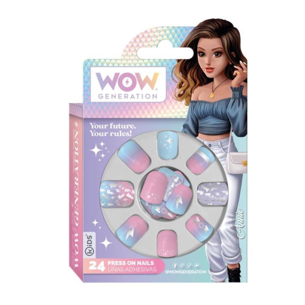 Kit de 24 unhas adesivas (WOW019)