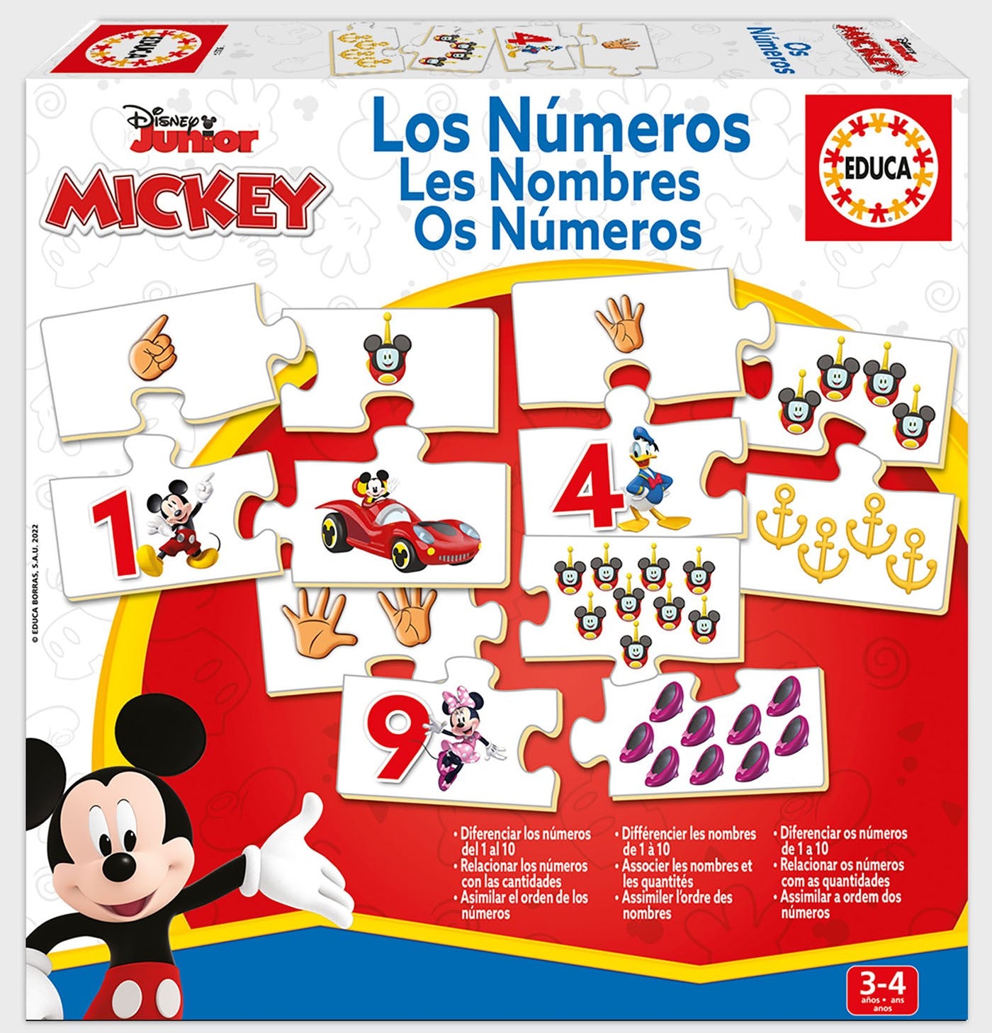 Puzzle - Aprendo os Números com Mickey and Friends (EDU19327)