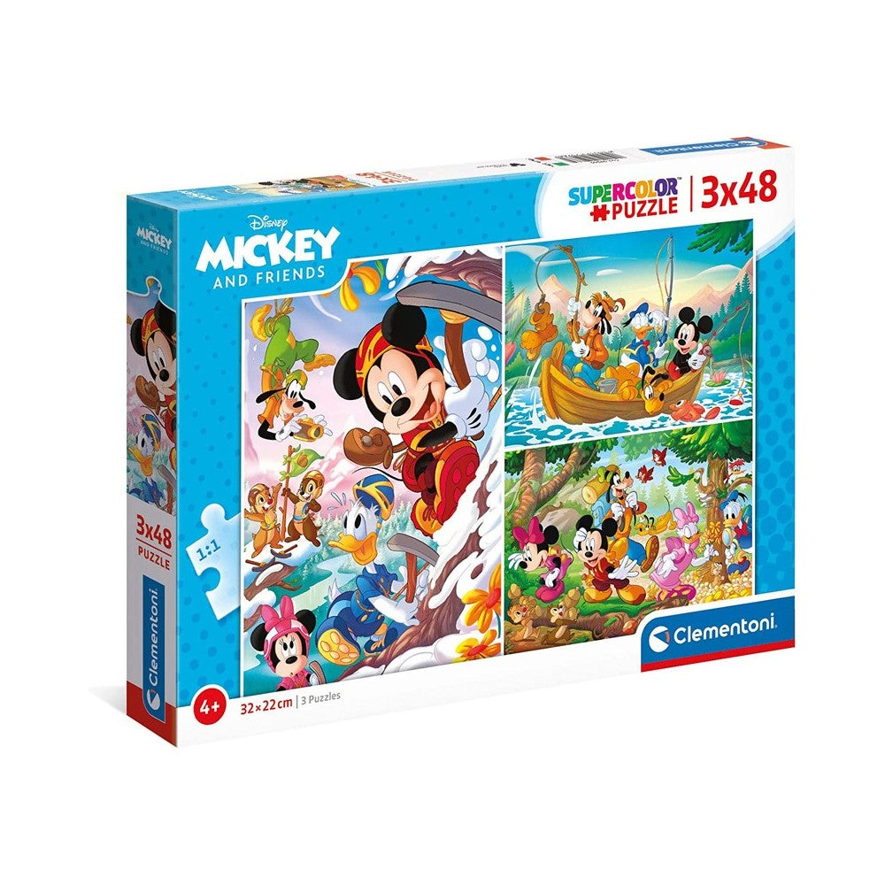 Puzzle 3x48 - Mickey e Amigos (CLE25266)