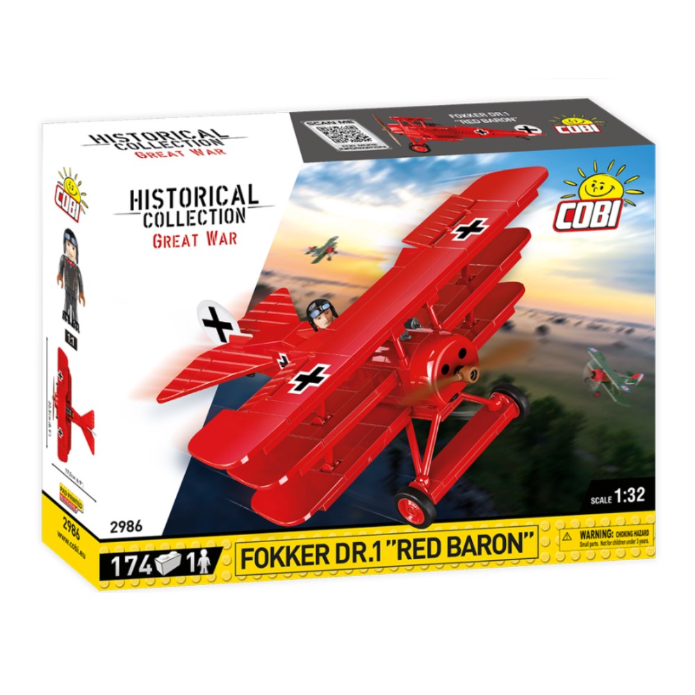 Cobi - Historical Collection Great War - Avião Fokker DR.1 "Red Baron" (2986)