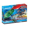 Playmobil - Helicóptero da Polícia: Perseguição em paraquedas (PL70569)