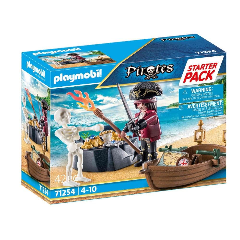 Playmobil - Starter Pack Pirata com Barco a remos (PL71254)