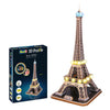 Puzzle 3D - Torre Eiffel com iluminação Led (REV00150)